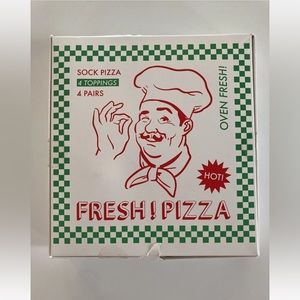 Cotton Mix Socks Hot Fresh Pizza 4 Pairs The  Perfect Gift For Pizza Lovers